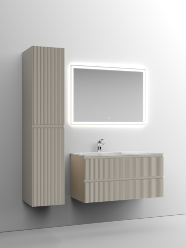 Тумба под раковину Sancos SNOB T SNT100LCE 100х45х50 подвесная цвет бежевый - фото 3